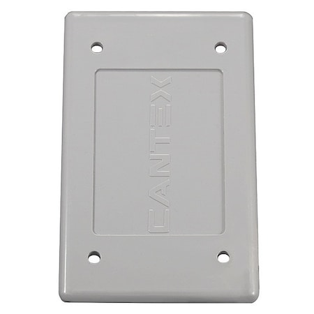 Cantex 1 -Gang Vertical Weatherproof Cover, 3" W, 3" H 5133362