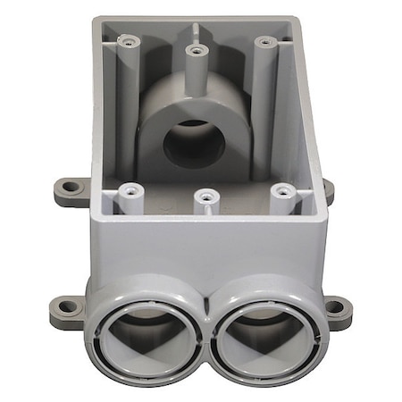 Cantex Weatherproof Electrical Box, 20 cu in, FSCC Box Type, 1 Gang, PVC, Rectangular Shape 5133545