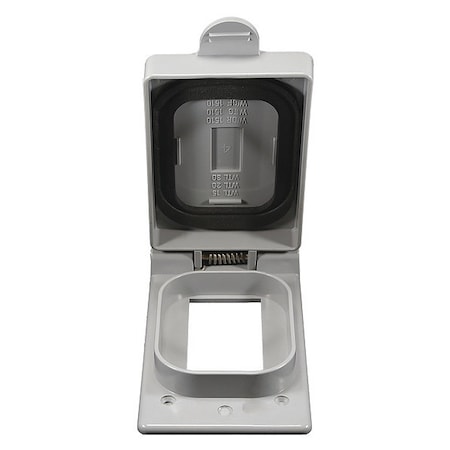 Cantex 1 -Gang Vertical Weatherproof Cover, 5-1/2" W, 1" H 5133348