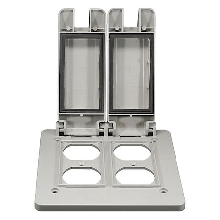 Cantex 2 -Gang Vertical Weatherproof Cover, 4-3/4" W, 1" H 5133347