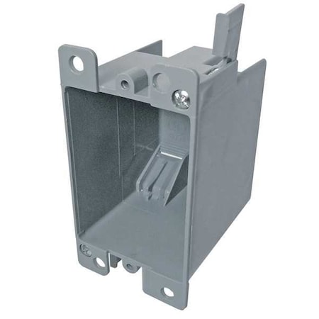 Cantex Electrical Box, 14 cu in, Switch Box Type, 1 Gang, PVC, Rectangular Shape EZ14SOR
