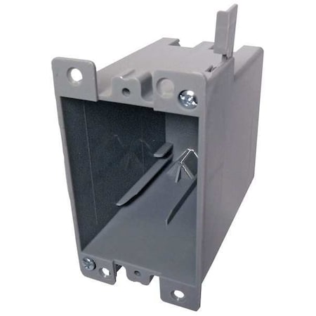 Cantex Electrical Box, 21 cu in, Switch Box Type, 1 Gang, PVC, Rectangular Shape EZ21SOR
