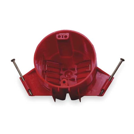 Cantex Electrical Box, 20 cu in, Ceiling Box Type, 2 Gangs, PVC, Round Shape EZ20CNAR