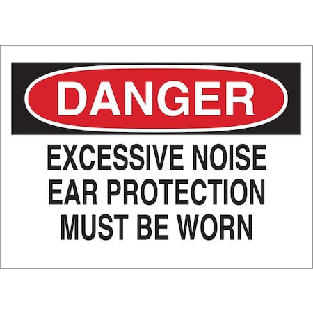 Brady Danger Sign, Polyester, Rectangle, English 84807