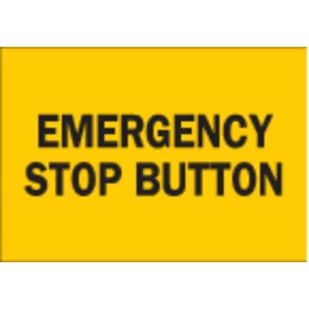 Brady Emergency Stop Button, 14" W x 10" H, Rectangle, Plastic, 25045 25045