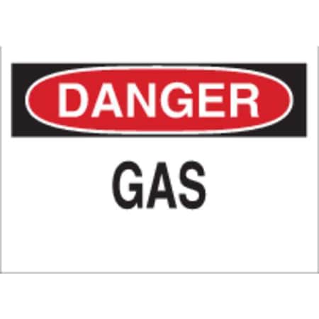 Brady Danger Sign, 10 in H, 14 in W, Polyester, Rectangle, English, 84388 84388