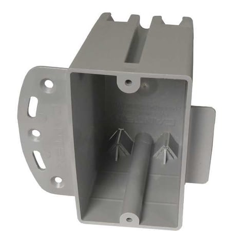 Cantex Electrical Box, 20.3 cu in, Switch Box Type, 1 Gang, PVC, Rectangular Shape EZ20SBR
