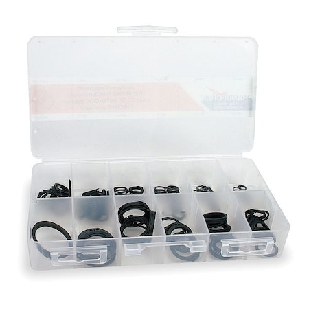Itw Bee Leitzke External Retaining Ring Assortment, Steel, Phosphate Finish WWG-DISP-SH218