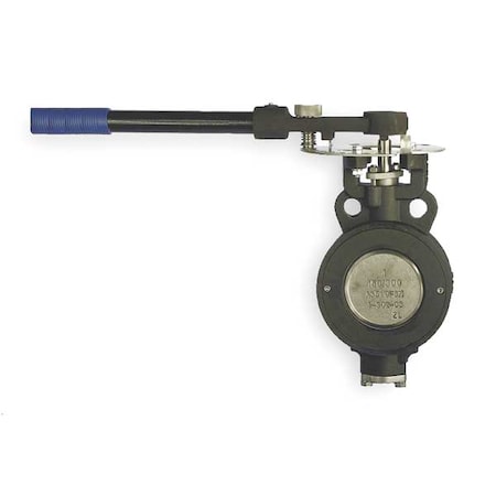 Milwaukee Valve Butterfly Valve, Wafer, 4 In, RPTFE Liner HP1WCS4212 4"