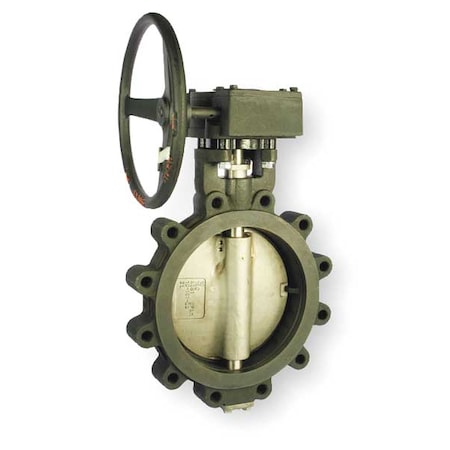 Milwaukee Valve Butterfly Valve, Lug, 10 In., Carbon Steel HP1LCS4213 10"