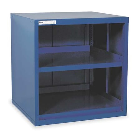 Vidmar Extra Wide Overhead Storage Cabinet, 31 in H, 30 in W, 27-3/4 in D, No Handle, None, Dark Blue RP1182A-NBKADB