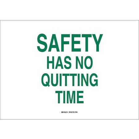 Brady Safety Reminder Signs, 10" H, 14" W, Fiberglass, Rectangle, English, 70518 70518