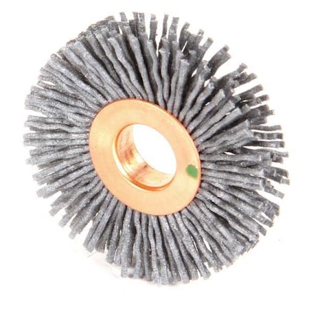 Weiler Wire Wheel Wire Brush, Arbor, 2", 3/8" W 97456