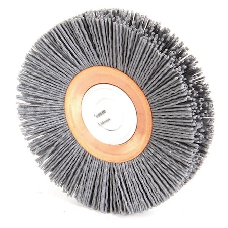 Weiler Wire Wheel Wire Brush, Arbor, 4", 5/8" W 97596
