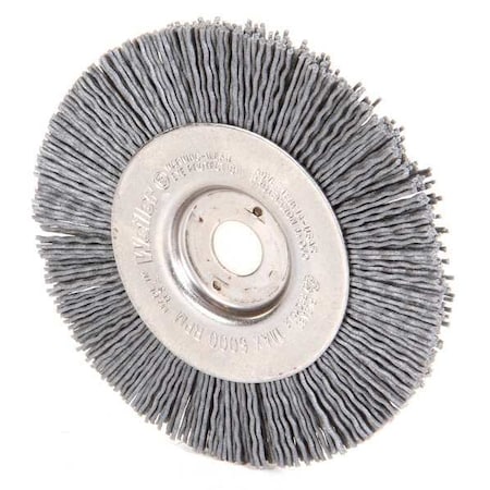 Weiler Wire Wheel Wire Brush, Arbor, 4", 1/2" W 97593
