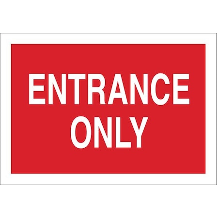 Brady Entrance Sign, 14 in Height, 20 in Width, Fiberglass, Rectangle, English 70923