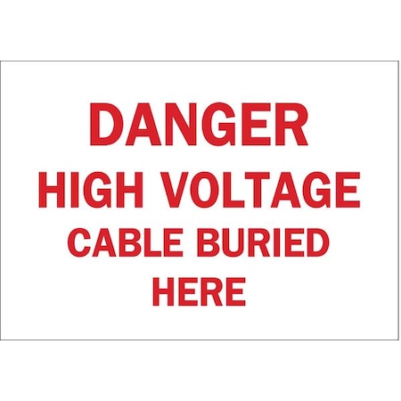 Brady Danger Sign, 10 in Height, 14 in Width, Fiberglass, Rectangle, English 71479