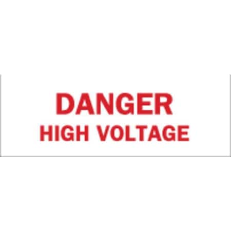 Brady Danger Sign, 5X14", R/WHT, HV, ENG, Text, 84956 84956
