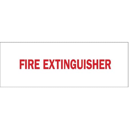 Brady Fire Extinguisher Sign, 3 1/2 in Height, 10 in Width, Polyester, Rectangle, English 85256
