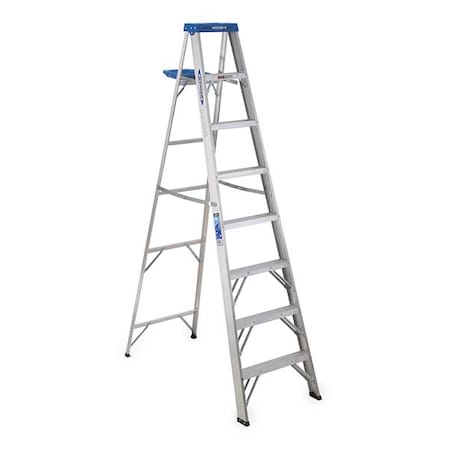 Werner 8 ft Aluminum Stepladder, 250 lb Capacity 368
