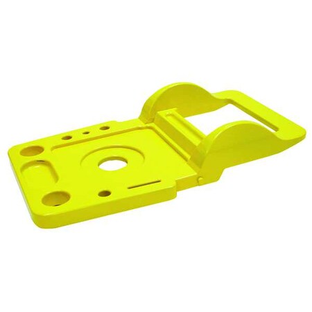 thumbnail image 2 of 76-2 Plastic Pail Shelf - Yellow Polyethylene Utility Shelf For Buckets 2 of 4