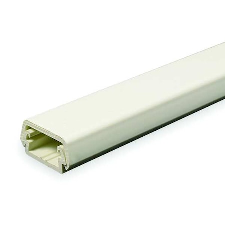 Legrand Cover Plate Raceway, 400 Series, 1 Channel, 7/8 in W, 7/16 in H, 5 ft L, Ivory 400BAC