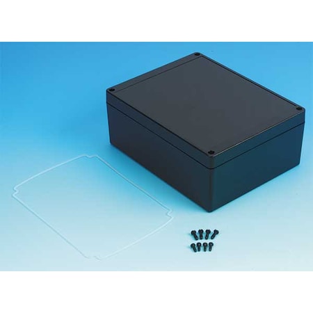 Box Enclosures Electrical Enclosures, 7.32 in H, 3 in D, 5-3/4 in W, 4, Polycarbonate BEN-80PBK