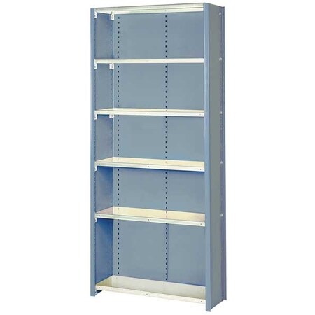 Lyon Metal Shelving Unit, 24"D x 36"W x 84"H, 6 Shelves, Steel DD8262SGLV
