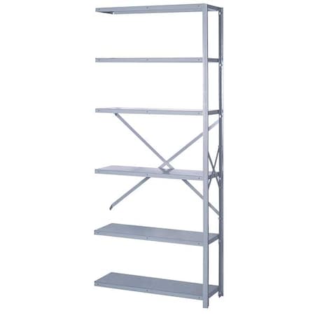 Lyon Metal Shelving, 18"D x 36"W x 84"H, 6 Shelves, Steel DD8041X