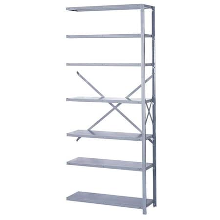 Lyon Metal Shelving, 24"D x 36"W x 84"H, 7 Shelves, Steel DD8032X