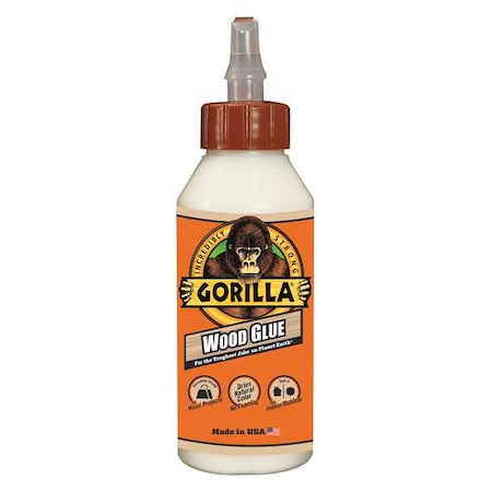 Gorilla Glue Wood Glue, Wood Glue Series, Natural Tan Wood, 24 hr Full Cure, 18 oz, Bottle 6205001