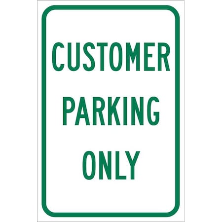 Brady Parking Sign, 18"H, 12"W, Aluminum, 112625 112625