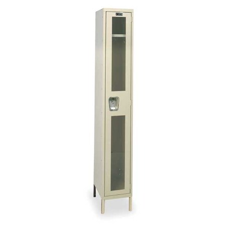 Hallowell Wardrobe Locker, 12 in W, 18 in D, 78 in H, (1) Tier, (1) Wide, Tan USV1288-1A-PT