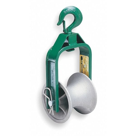 GREENLEE Cable Puller Sheave, Hook, 6 In 650