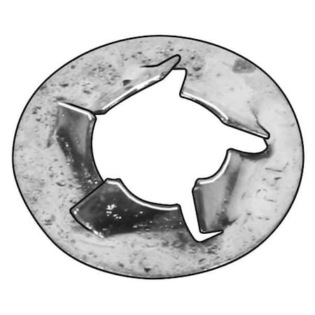 Zoro Select Push Nut, Bolt Retention, Stl, 5/16In, PK100 138657002