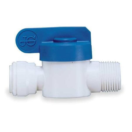 John Guest 1/4-Turn Stop, 3/8 In PF x MNPT, PK5 PPSV-011223-W