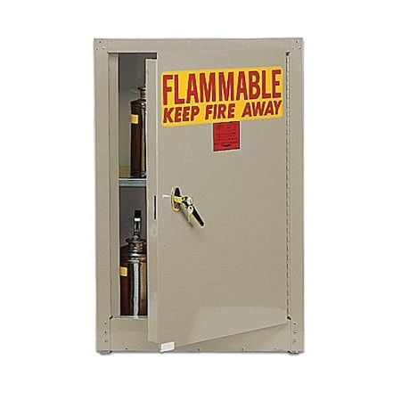 Eagle Mfg Flammable Safety Storage Cabinet, 4 gal, 1 Shelves, Steel, 17 in W x 22 in H x 17 in D, Beige 1903XBEI