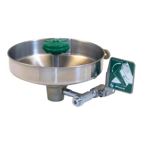 Haws Plumbed Eyewash, Wall Mount, Plumbed, 14 1/12 in H., 14 3/4 in W 7360BT-7460BT