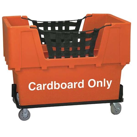 Zoro Select Matl Handling Cart, Cardboard Only, Orange N1017261-ORANGE-CARDBOARD