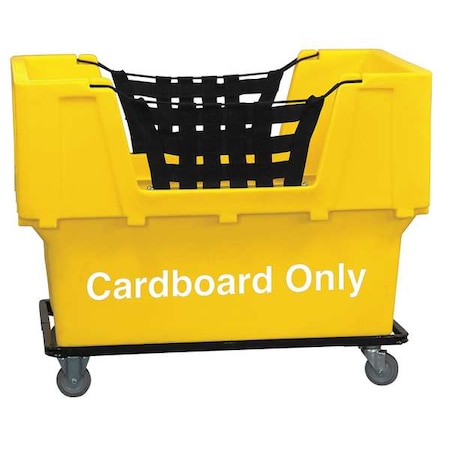 Zoro Select Matl Handling Cart, Cardboard Only, Yellow N1017261-YELLOW-CARDBOARD