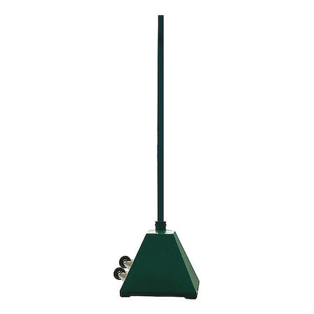 Zoro Select Sign Base, HDPE, Green BPB-GR-96-GR W/ WHEELS