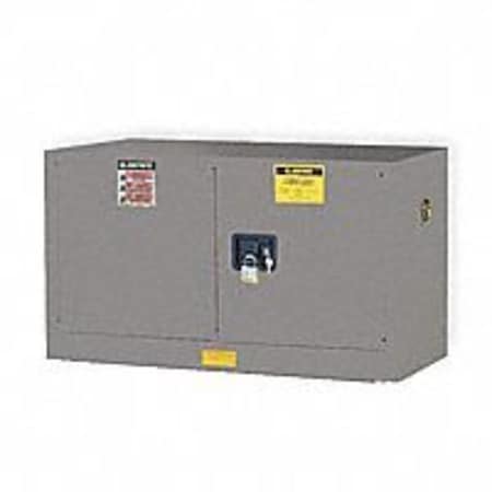 Justrite Flammable Liquid Safety Cabinet, 17 gal, 1 Shelves, Galvanized Steel, 43 in W x 24" H x 18 in D 891703