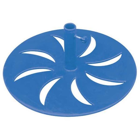 Zoro Select Outdoor Umbrella Base, Round, Blue 4HUW6