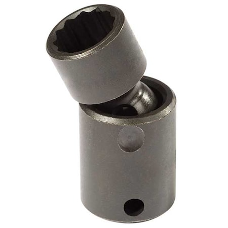 Proto 3/8 in Drive Flex Impact Socket 17 mm Size 12 pt Standard Depth, Black Oxide J77517MP