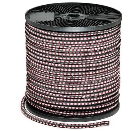 Zoro Select Bungee Cord Roll, 250 ft.L, 5/16 In.D 4HXC8