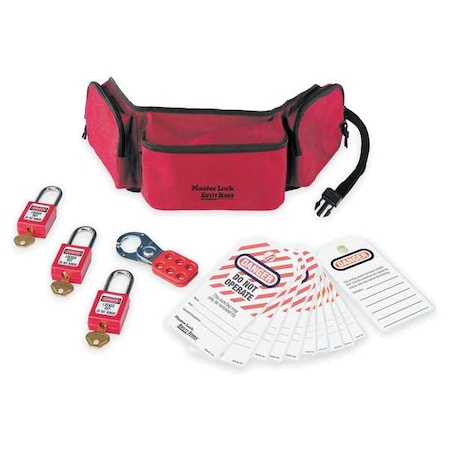 Master Lock PortableLockoutKit, Filled, Electrical, 16 1456P410KA