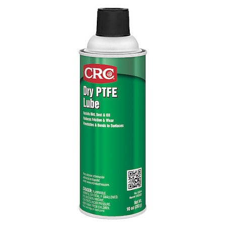 CRC Dry PtFE Lubricant, Aerosol Can, 16 Oz. 03044