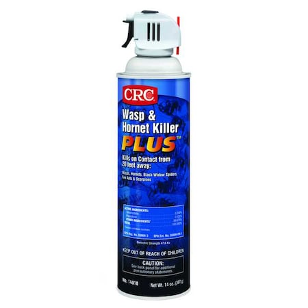 Crc 14 oz Aerosol Wasp and Hornet Killer, Phenothrin/Tetramethrin, DEET-Free, Outdoor Use 14010