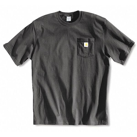Carhartt T-Shirt, Black, 4XL K87-BLK 4XL REG | Zoro