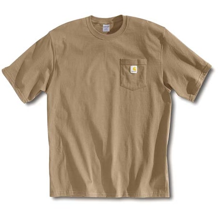 Carhartt T-Shirt, Desert, M K87-DES MED REG | Zoro